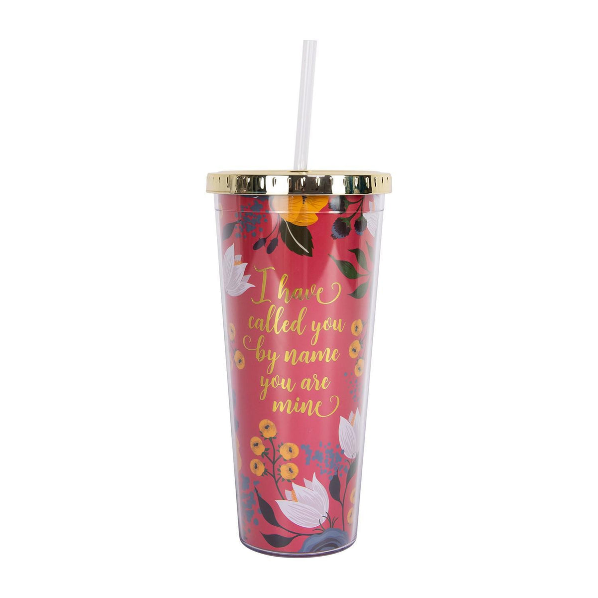 I Have Called You By Name Straw Tumbler
