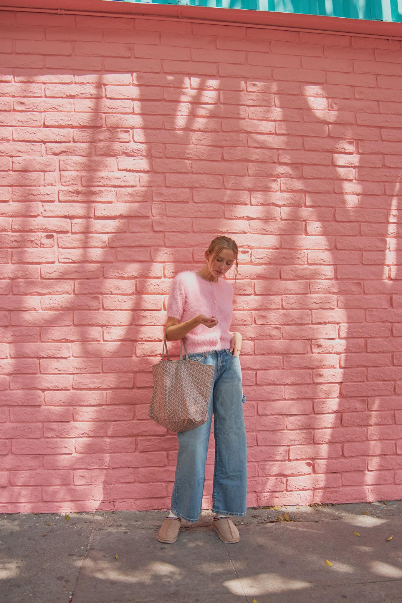 Mohair Knit Short Sleeve Sweater Cardigan