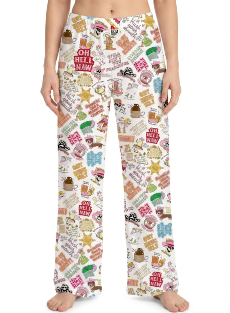 Southern Sayings Graphic Mash-Up Lounge Pants