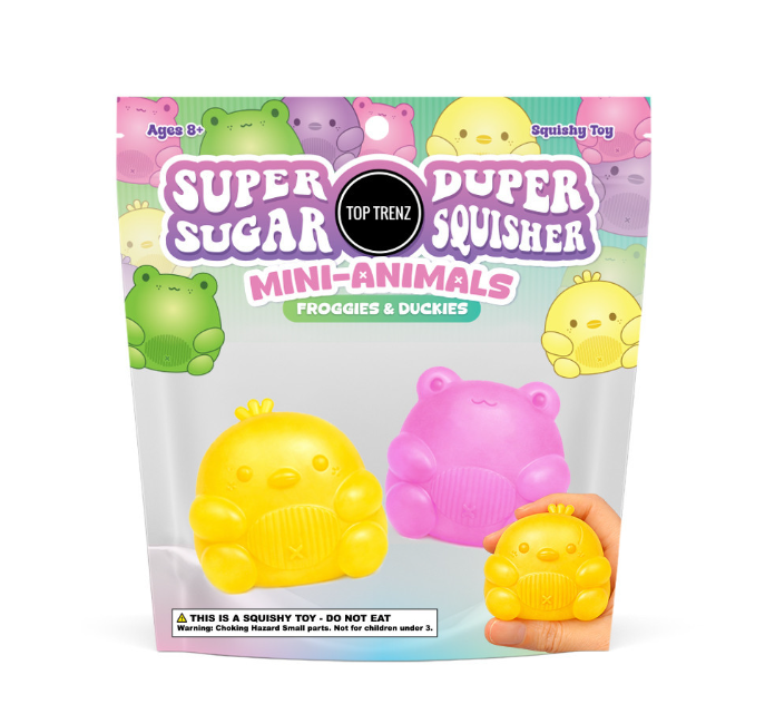 Super Duper Sugar Squisher - Mini Duck & Frog 2 Pack