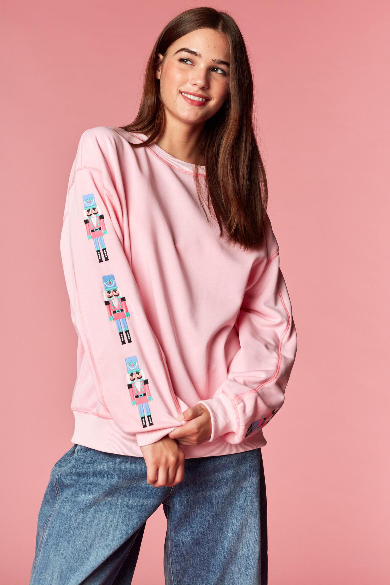 Nutcracker Sleeves Pullover w/ Rainbow Sleeves