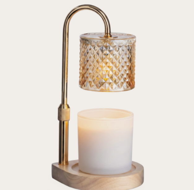 Champagne Crystal Candle Warmer Lamp