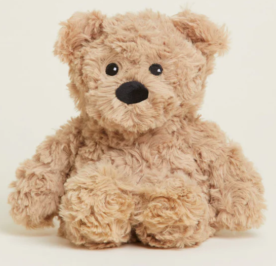 Brown Curly Bear Warmies Junior