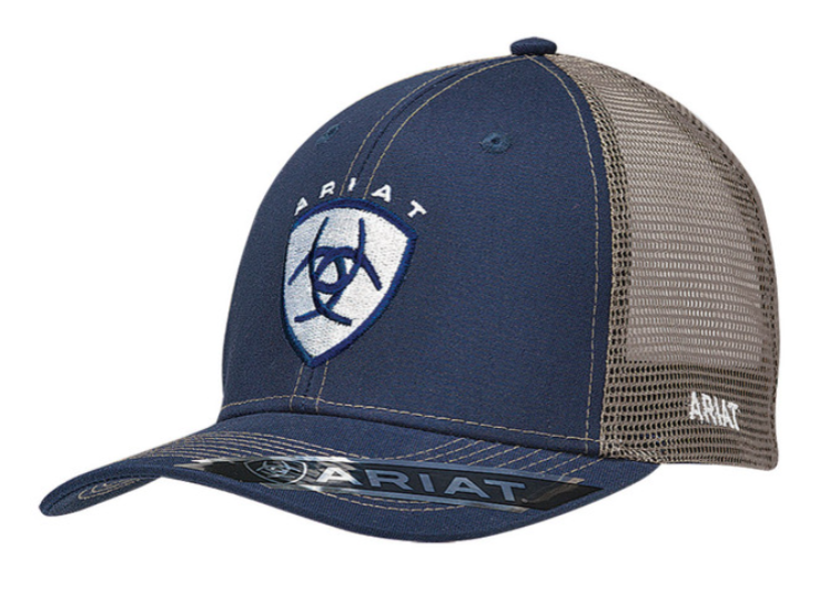 ARIAT NAVY CAP CENTERED SHIELD - HAT