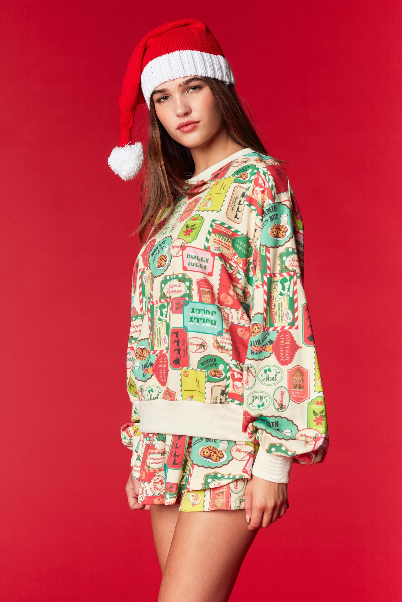 Christmas Themed Terry Top