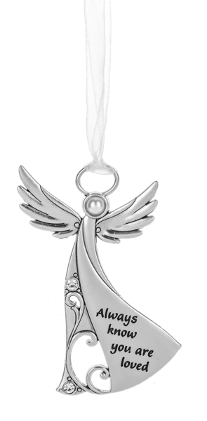 Silver Angel Ornaments