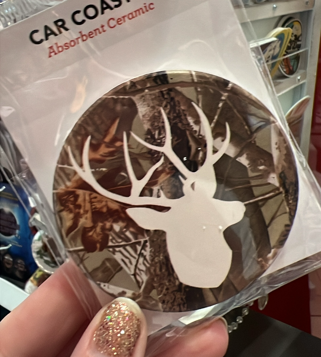 Deer Camo Car Coaster
