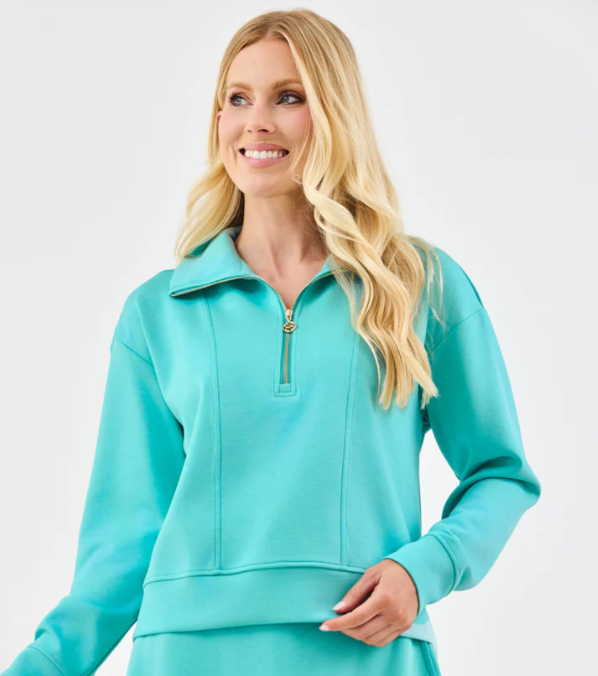 Regan Half Zip Pullover | Ocean