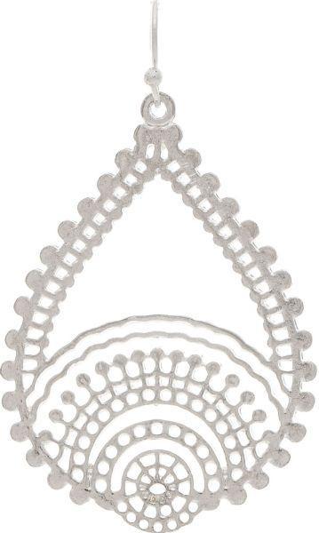 Silver Bali Boho Filigree Earring