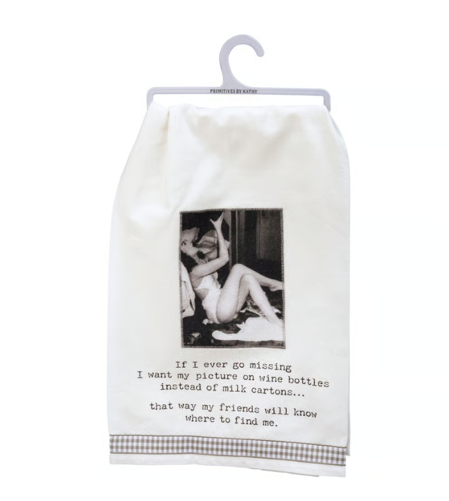 Friends Will Know Where To Find Me Kitchen Towel