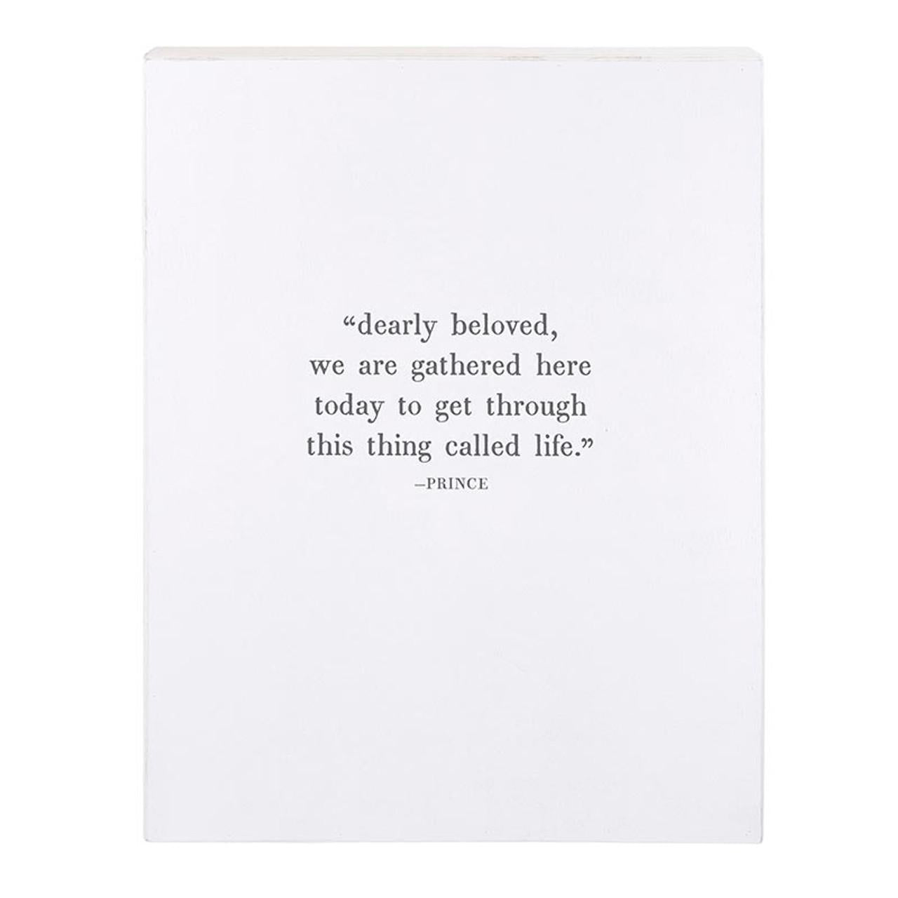 Dearly Beloved Wall Sign