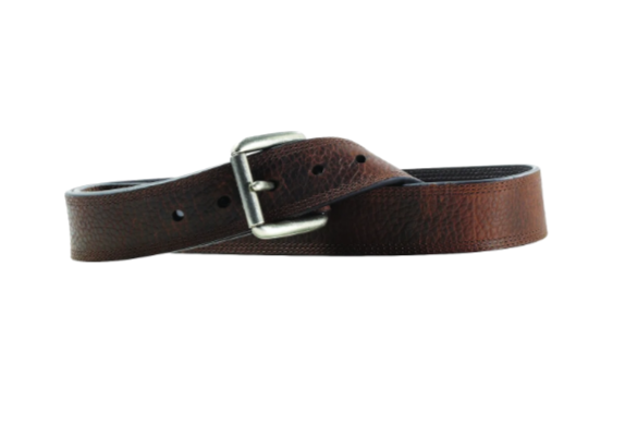 Ariat Men's Dark Brown Triple Stitch Leather Belt