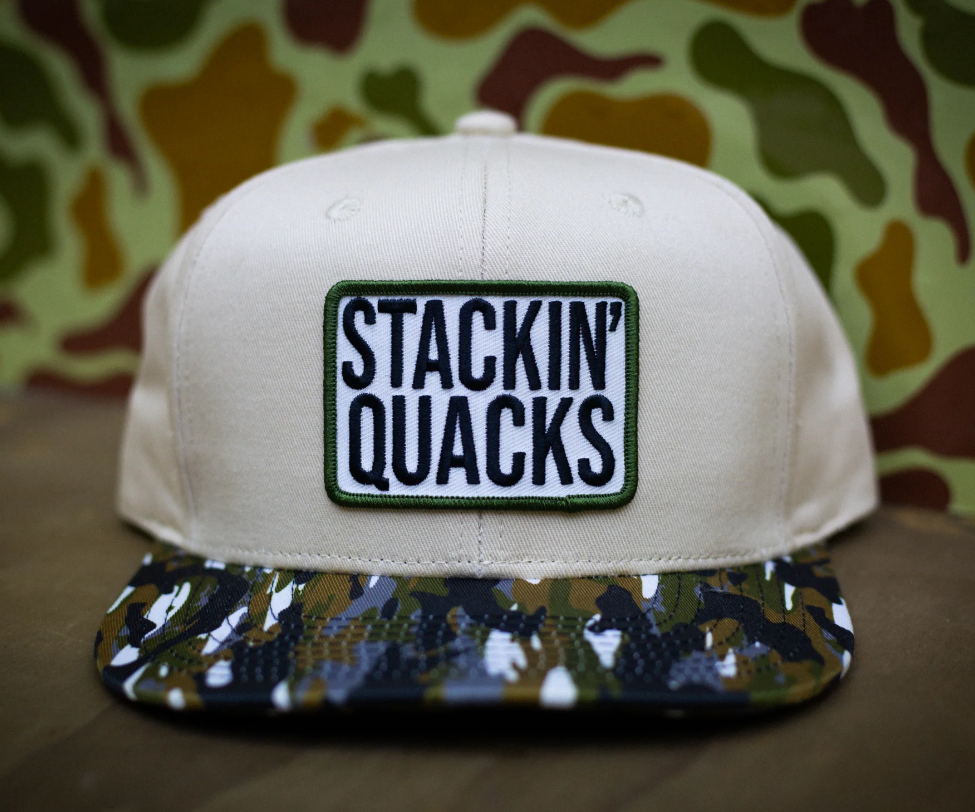 Stackin Quacks Patch Beige/Camo Hat