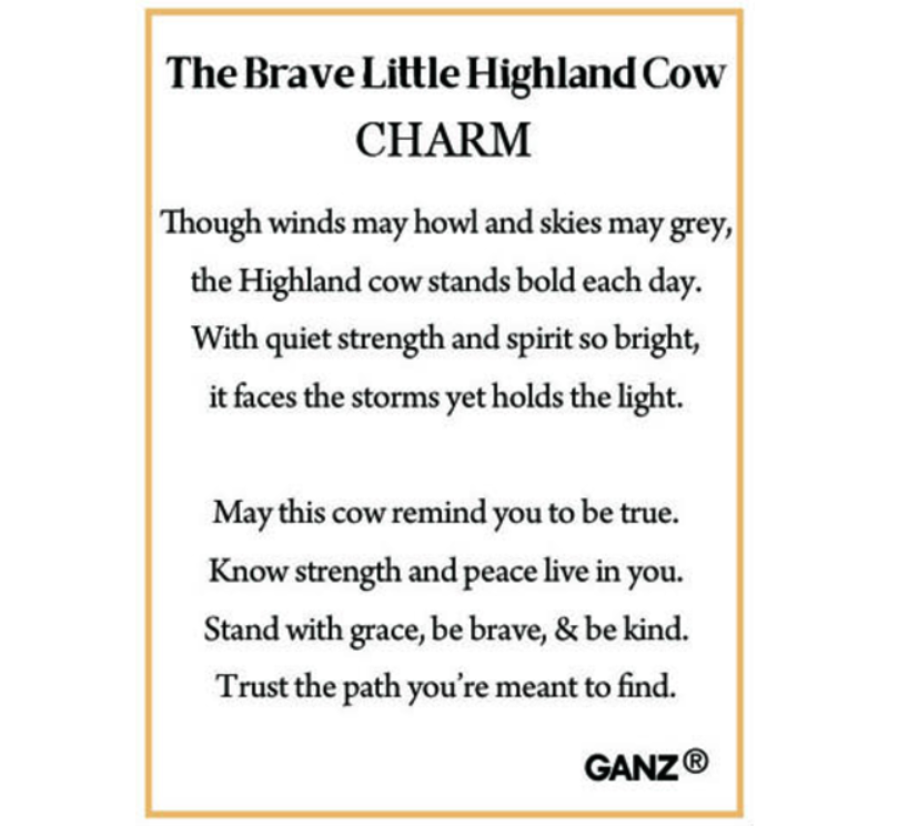 The Brave Little Highland Cow - Pocket Tokens