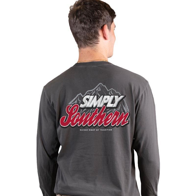 CC MN LS Mountain Logo Graphite