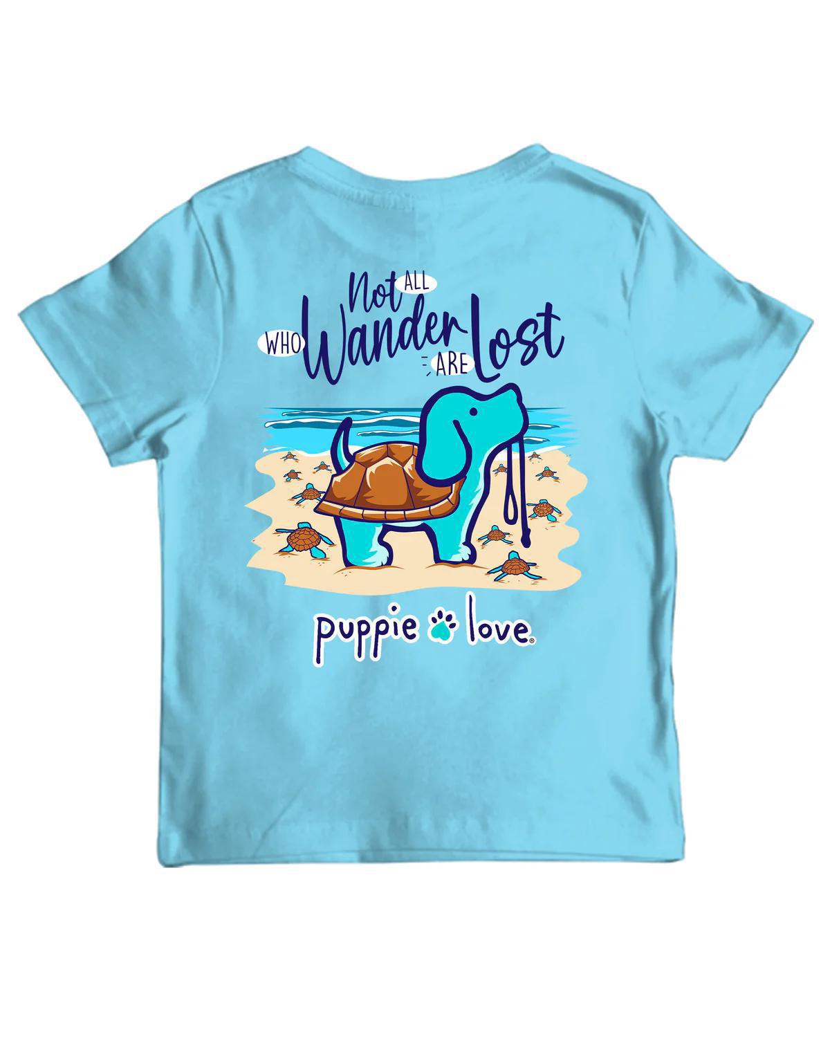 Puppie Love - WANDER LOST TURTLE PUP YTH Tee