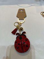 Lady Bug Bling Keychain