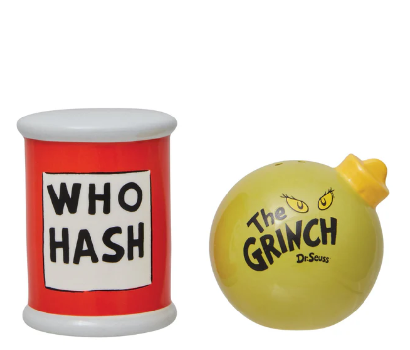 Grinch Sculpted Salt & Pepper