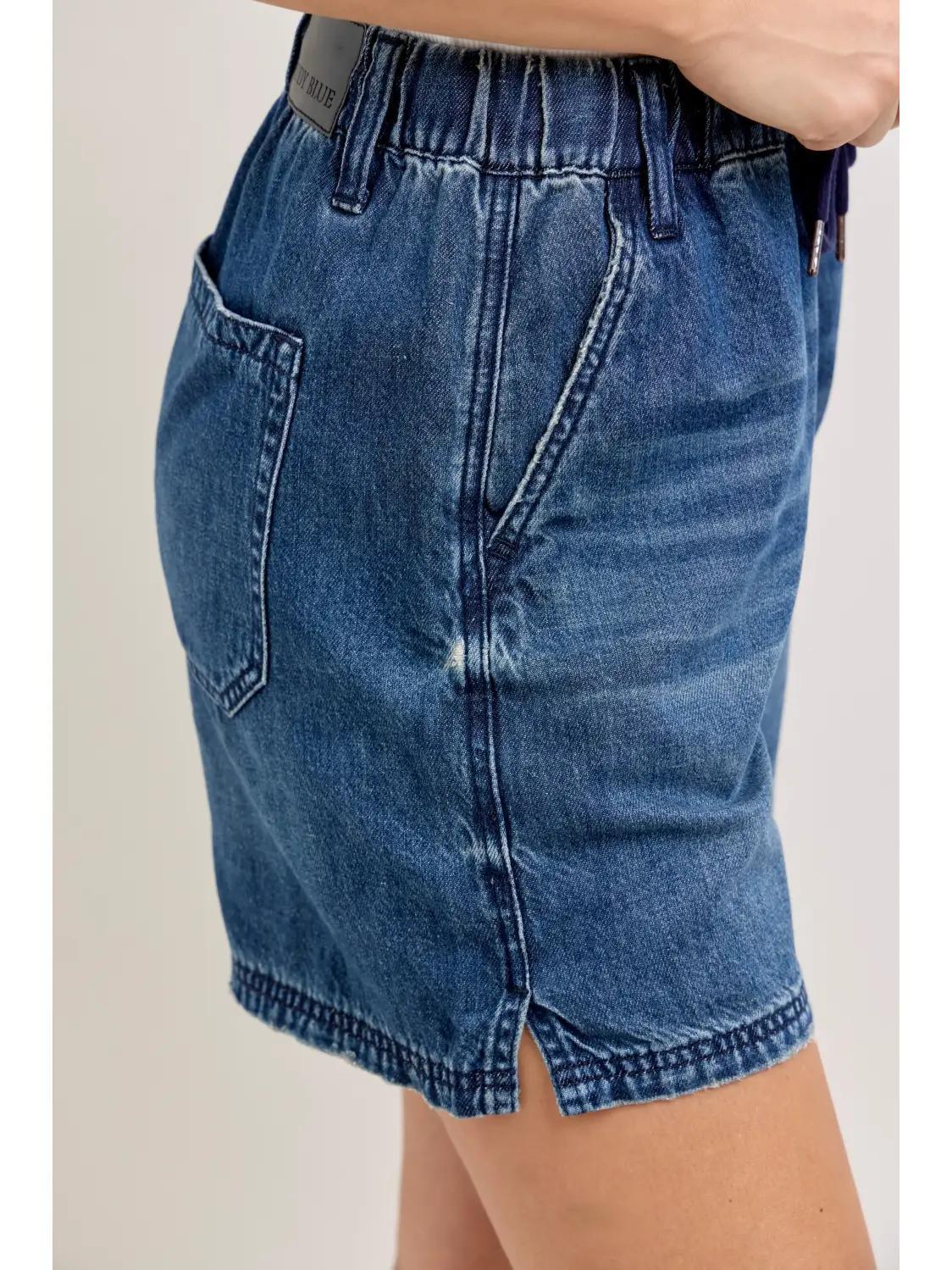 Judy Blue HW Baggy Shorts Featherweight