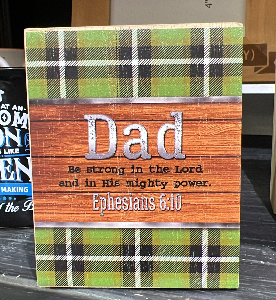 Dad Be Strong Block