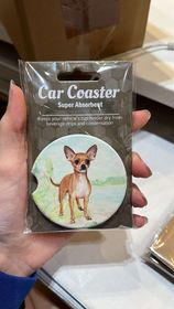 Chihuahua Standing Car Coaster