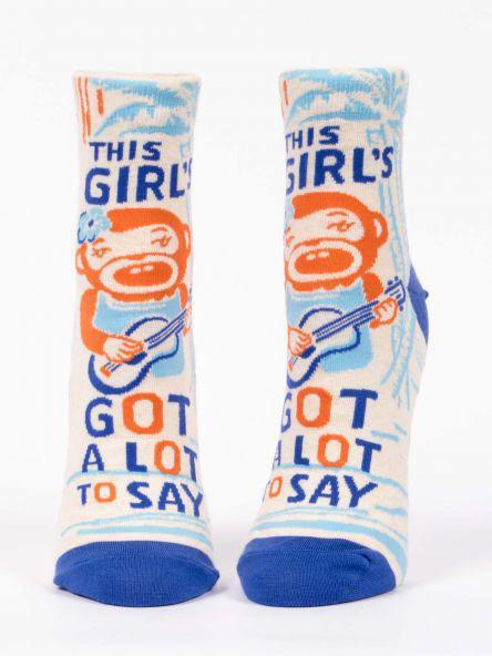 Girls Got A Lot To Say Ankle Socks