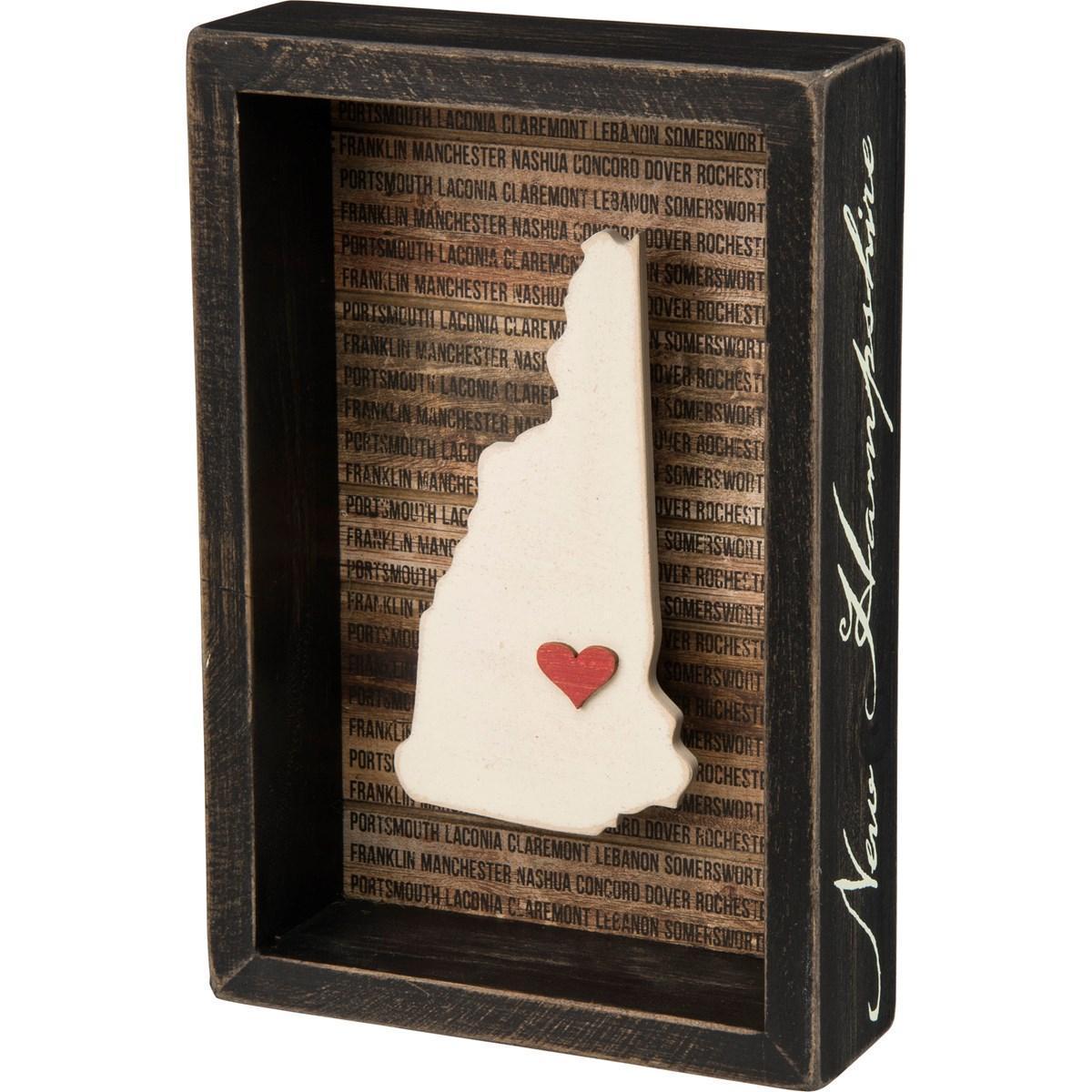 New Hampshire State Box Sign