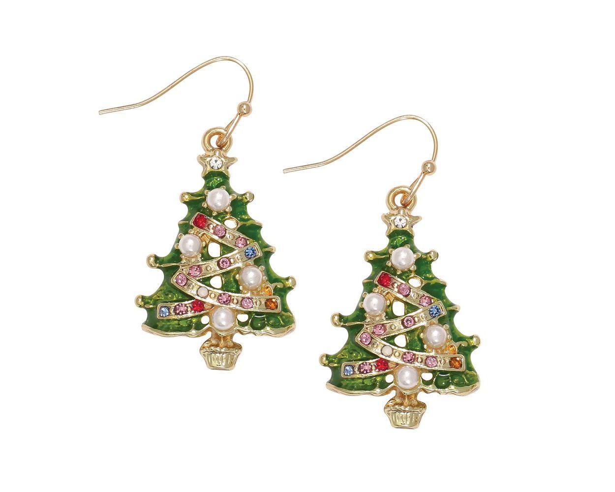 Colorful Tree Earrings