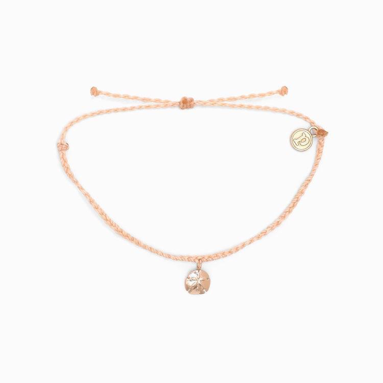 Rose Gold Sand Dollar Charm Bracelet Blush