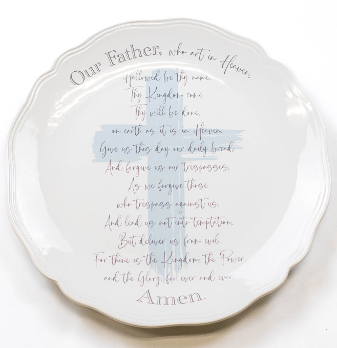Lords Prayer Round Platter