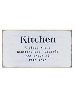 Simply Farmhouse Kitchen Block sign