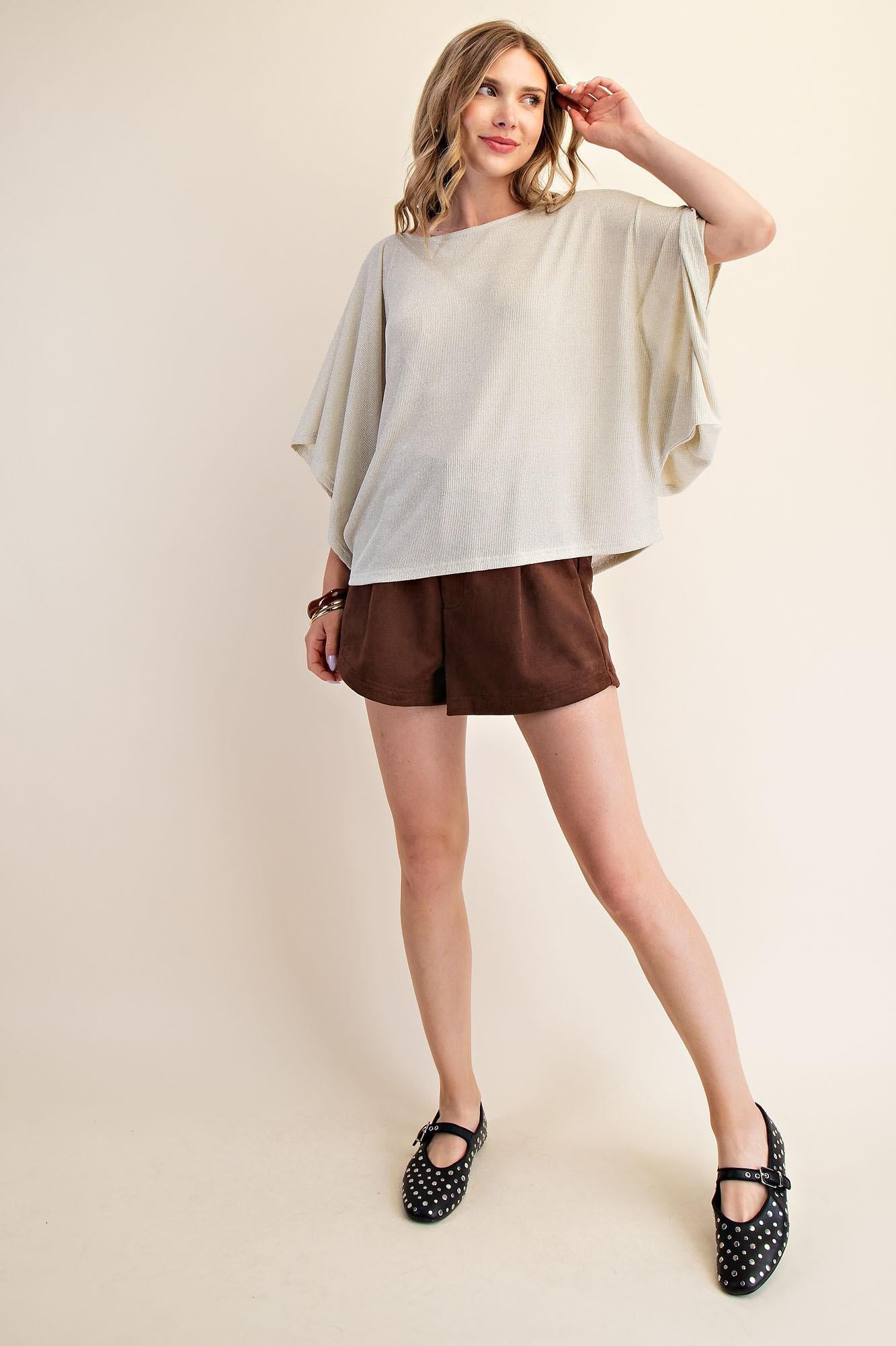 Kimono Sleeve Knit Top