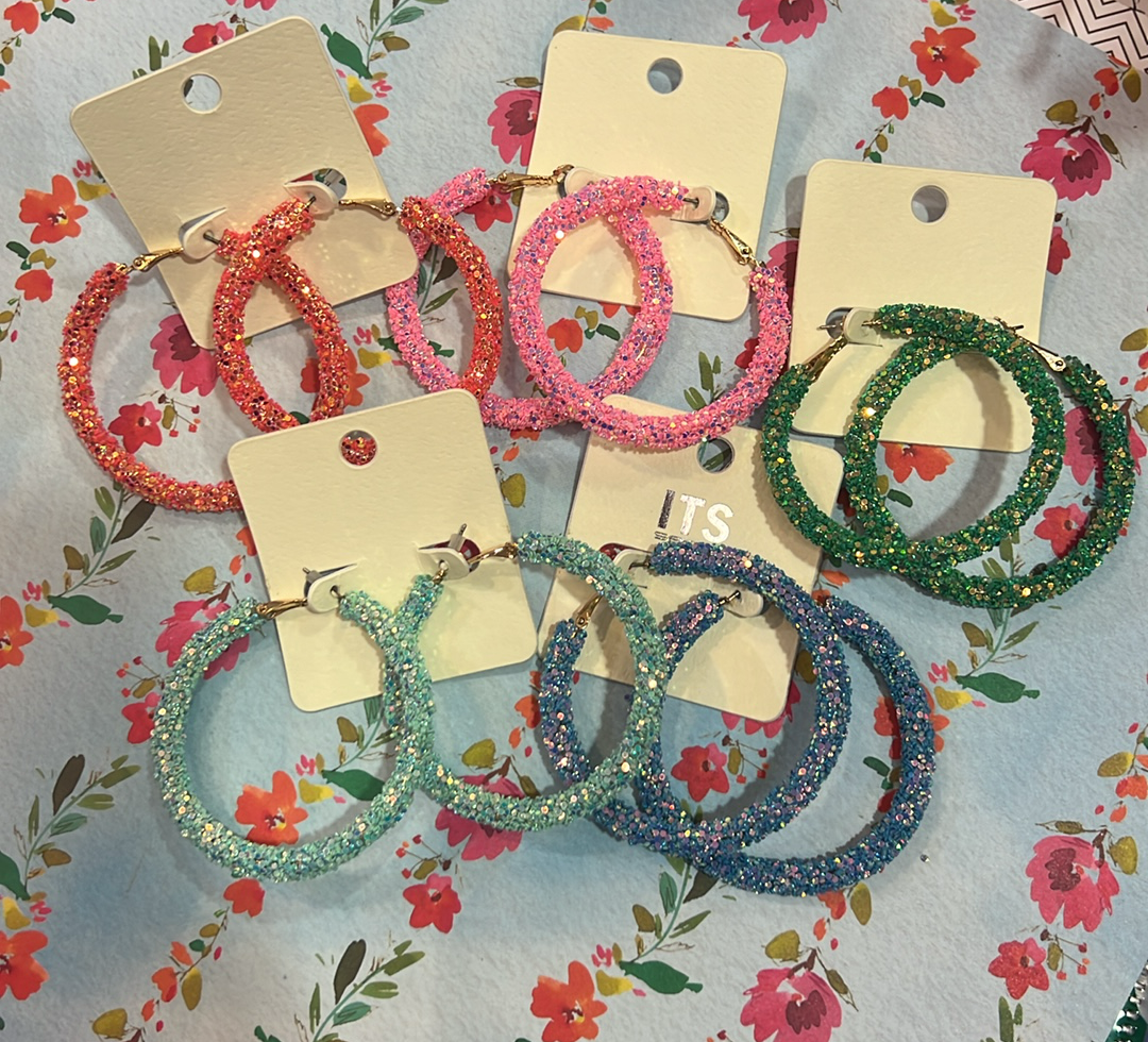 Glitter Hoops