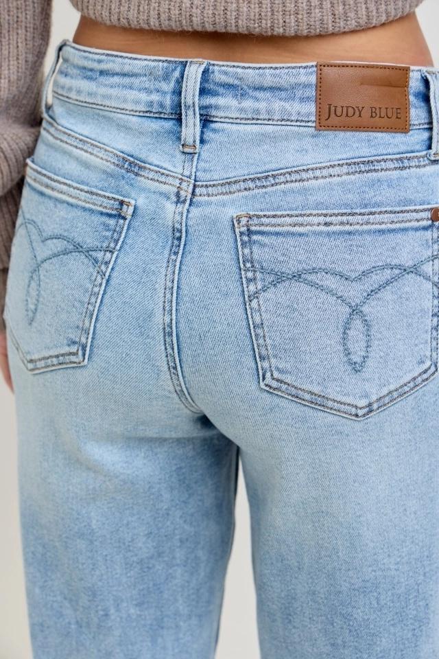 Judy Blue - Midrise Petite Rigid Magic Straight