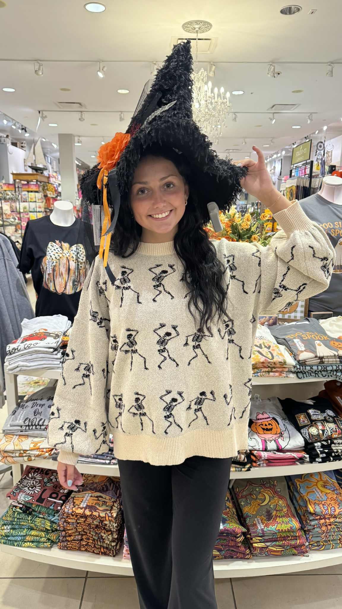 Dancing Skeleton Line Sweater