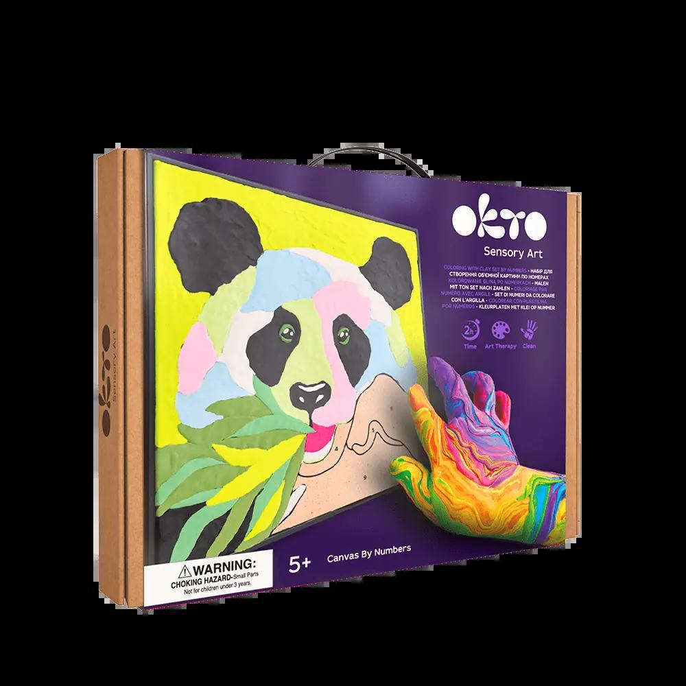 OKTO Sensory Art - Coloring Clay Set by Numbers