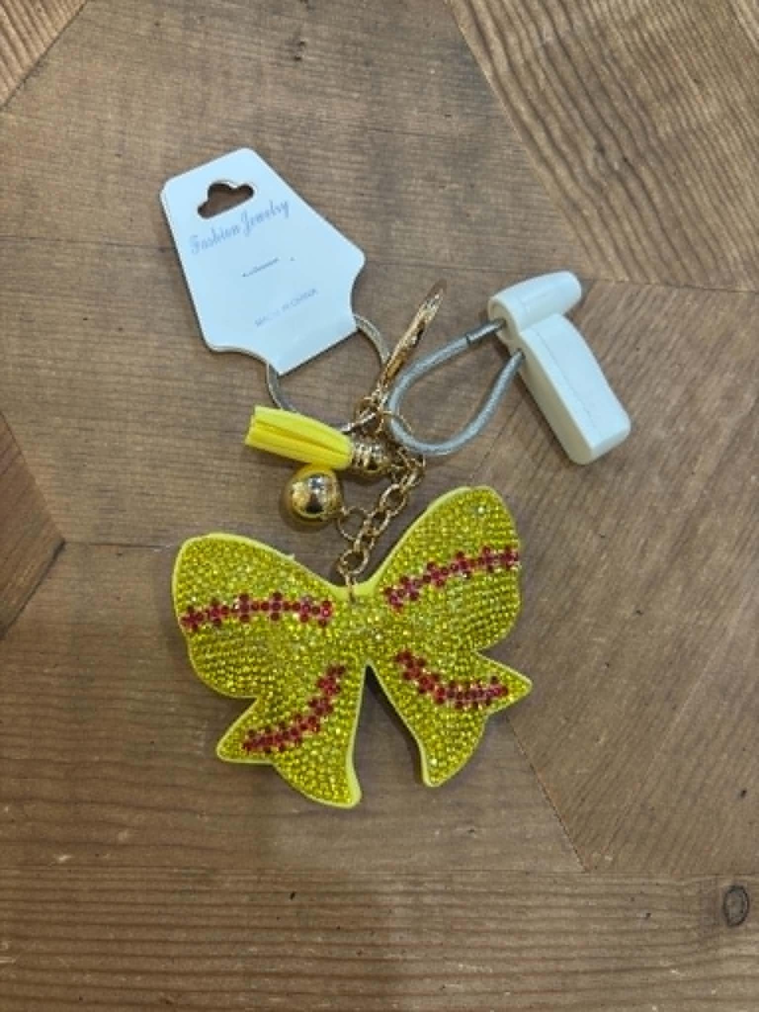 Puffy Rhinestone Keychains
