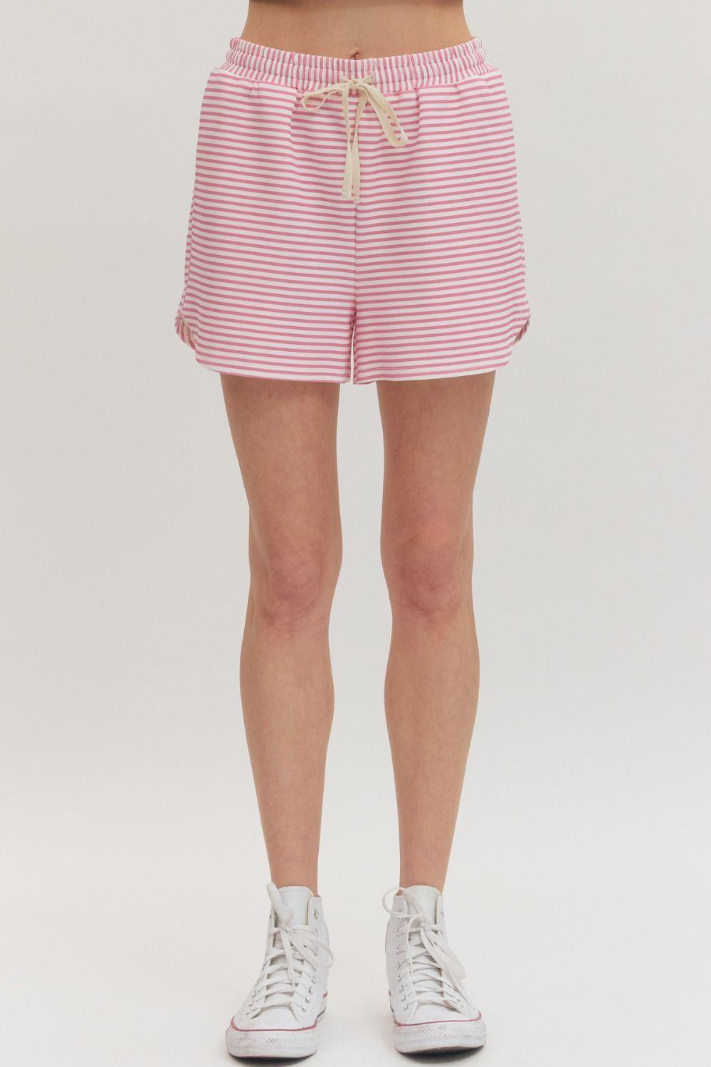 Striped Tie Shorts