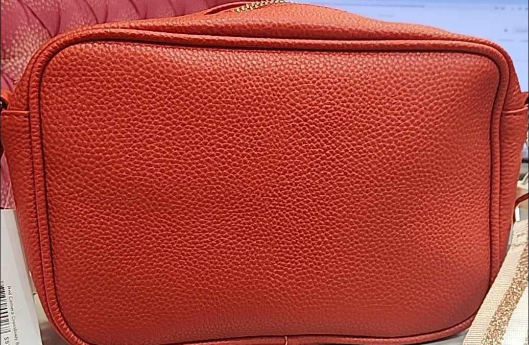 Red Camera Crossbody Bag