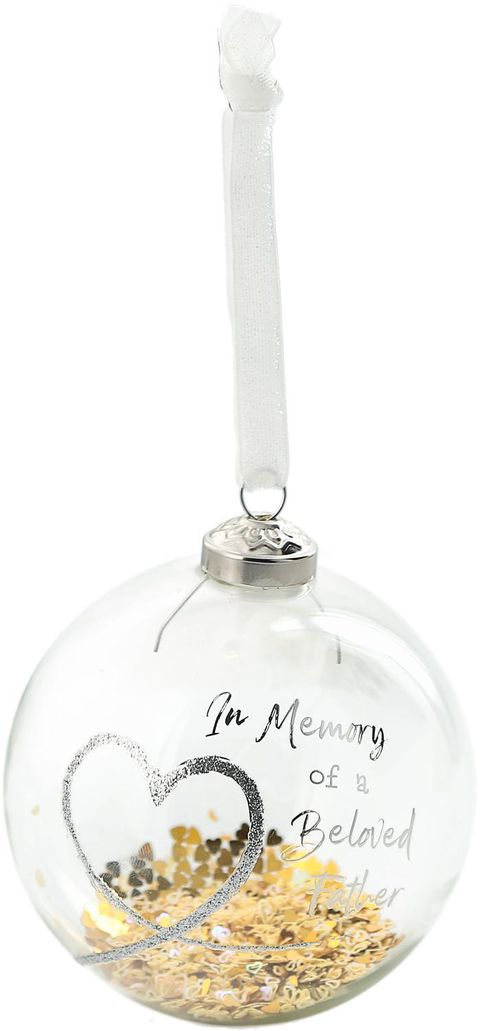 Beloved Father - 4" Glass Ornament