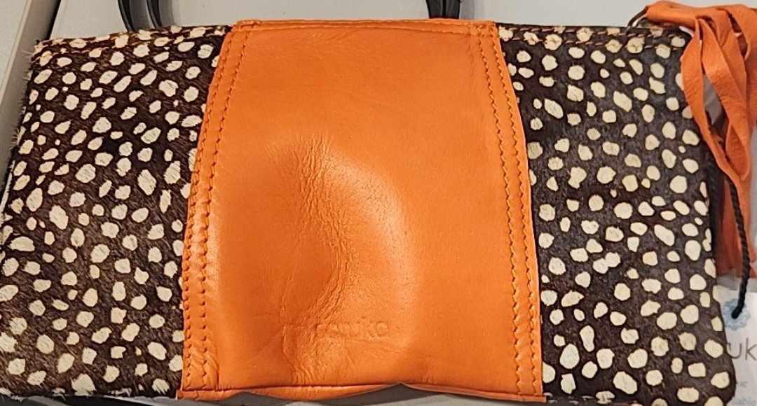Jenna Print Leather Purse