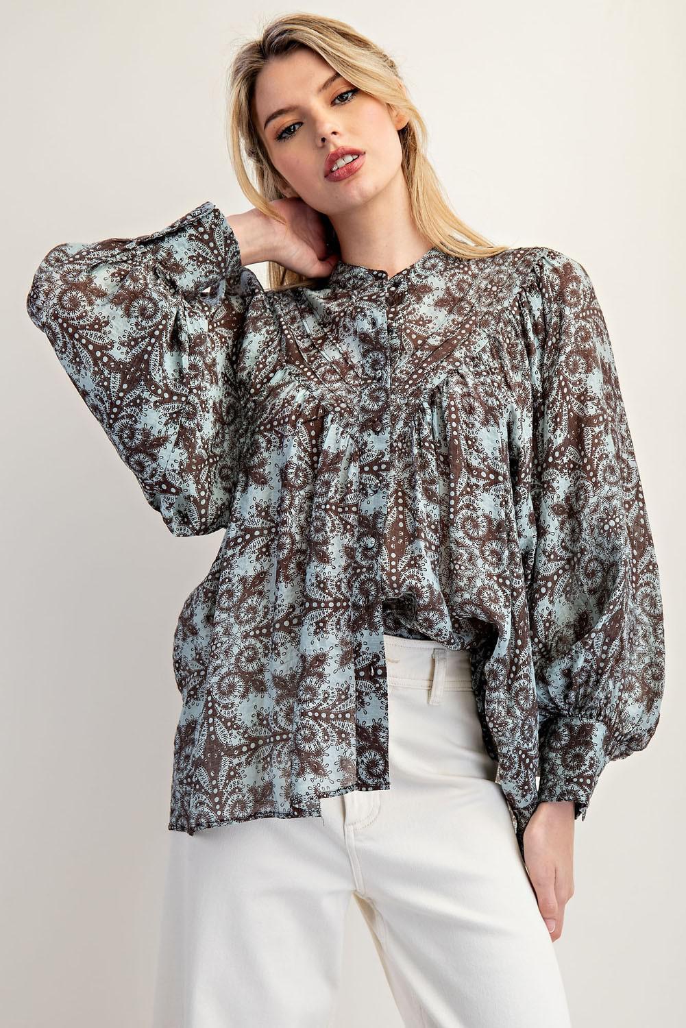 Coco Paisley Printed Blouse