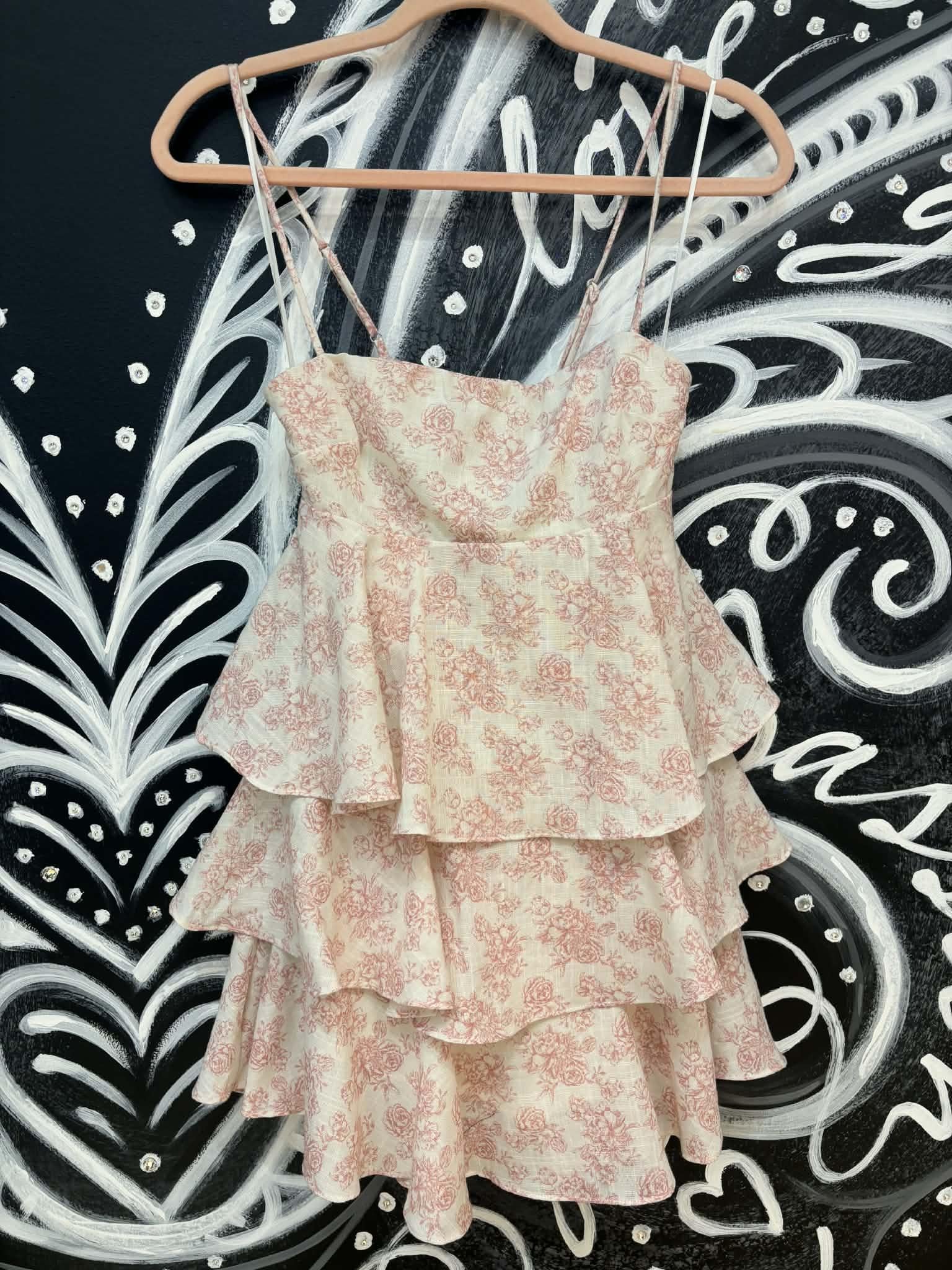 Floral Ruffle Tiered Romper
