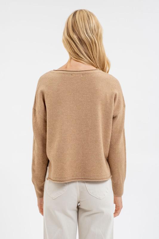 Vneck Knit Sweater