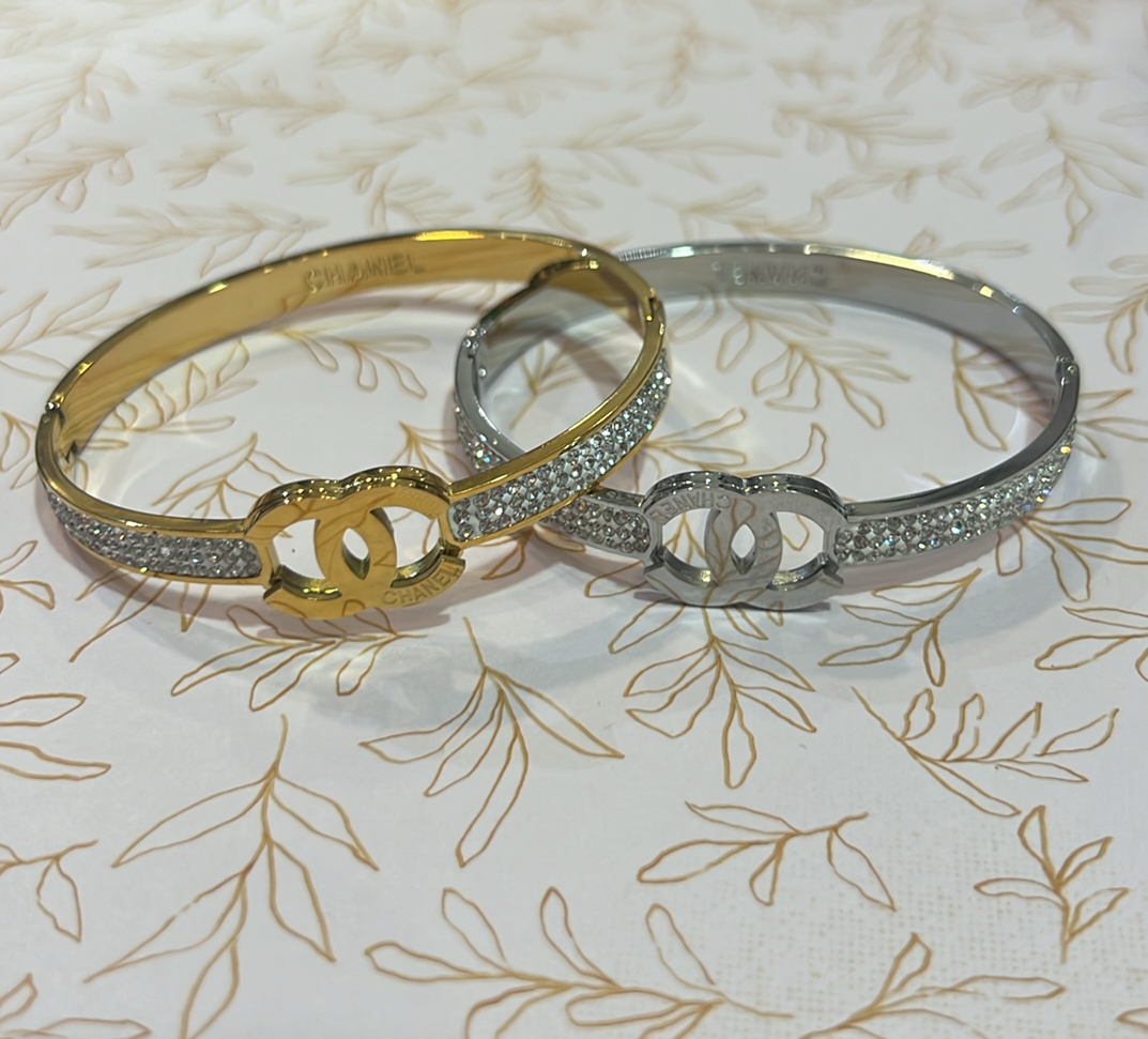 Chanel Crystal Bunch Bracelet