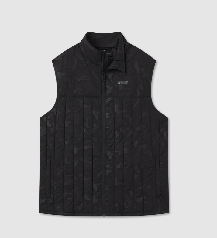 Whitefish Quilted Vest - Duck Camo Charcoal Gray