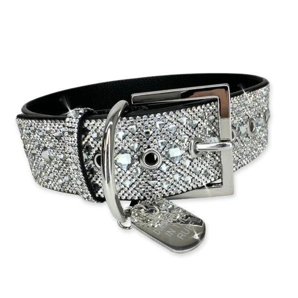 Diamond In the Ruff Dog Collar - SILVER