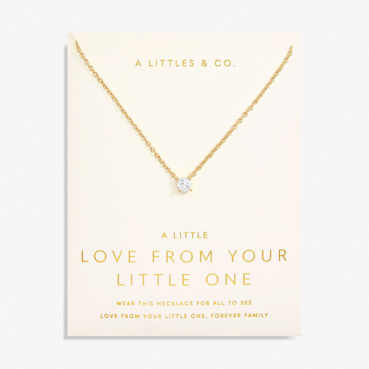Love From Your Little Ones Gold Necklacce
