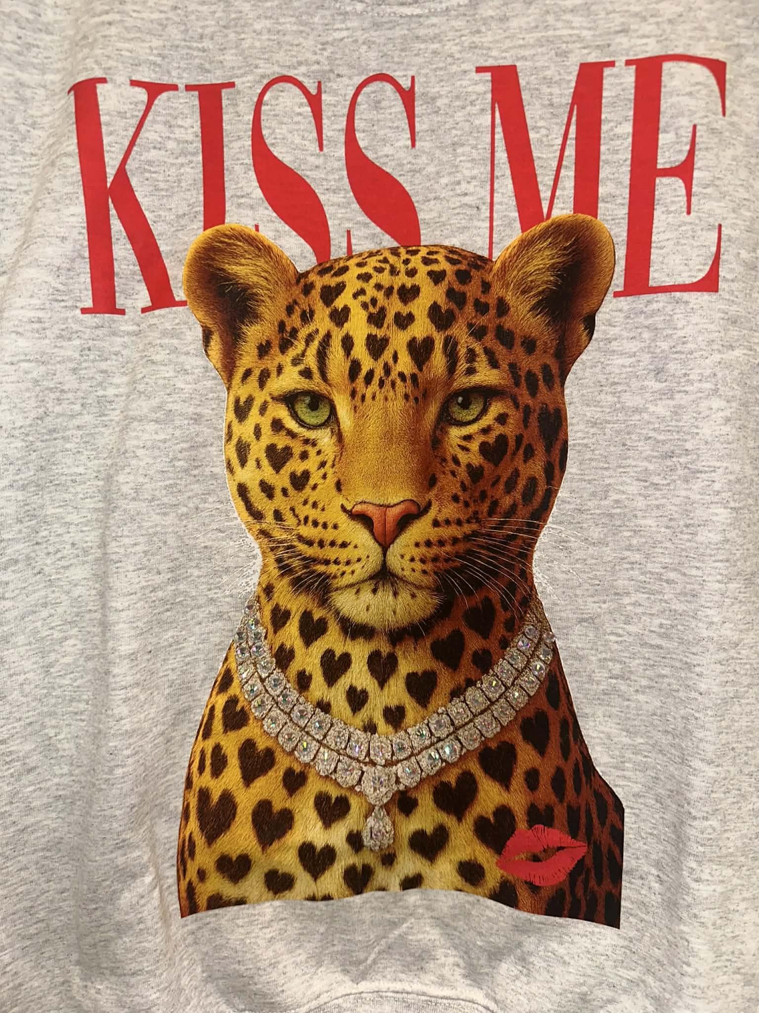 Kiss Me Leopard Crewneck
