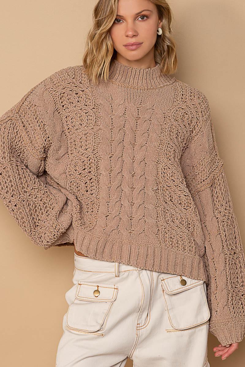 Mock Cable Sweater